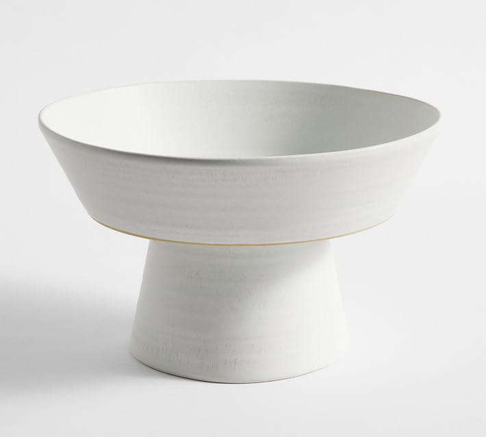 Larkin Reactive Glaze Stoneware Footed Serving Bowl | Pottery Barn (US)