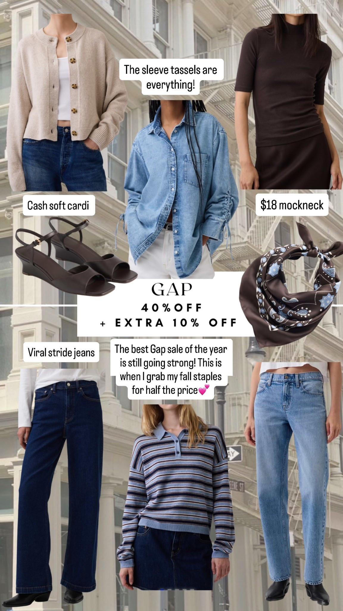 Gap friends and family sale for fall back to school and the best staples!
40% off everything + stackable 10% off w/ GREAT

#LTKootd #LTKPetite #LTKSaleAlert
