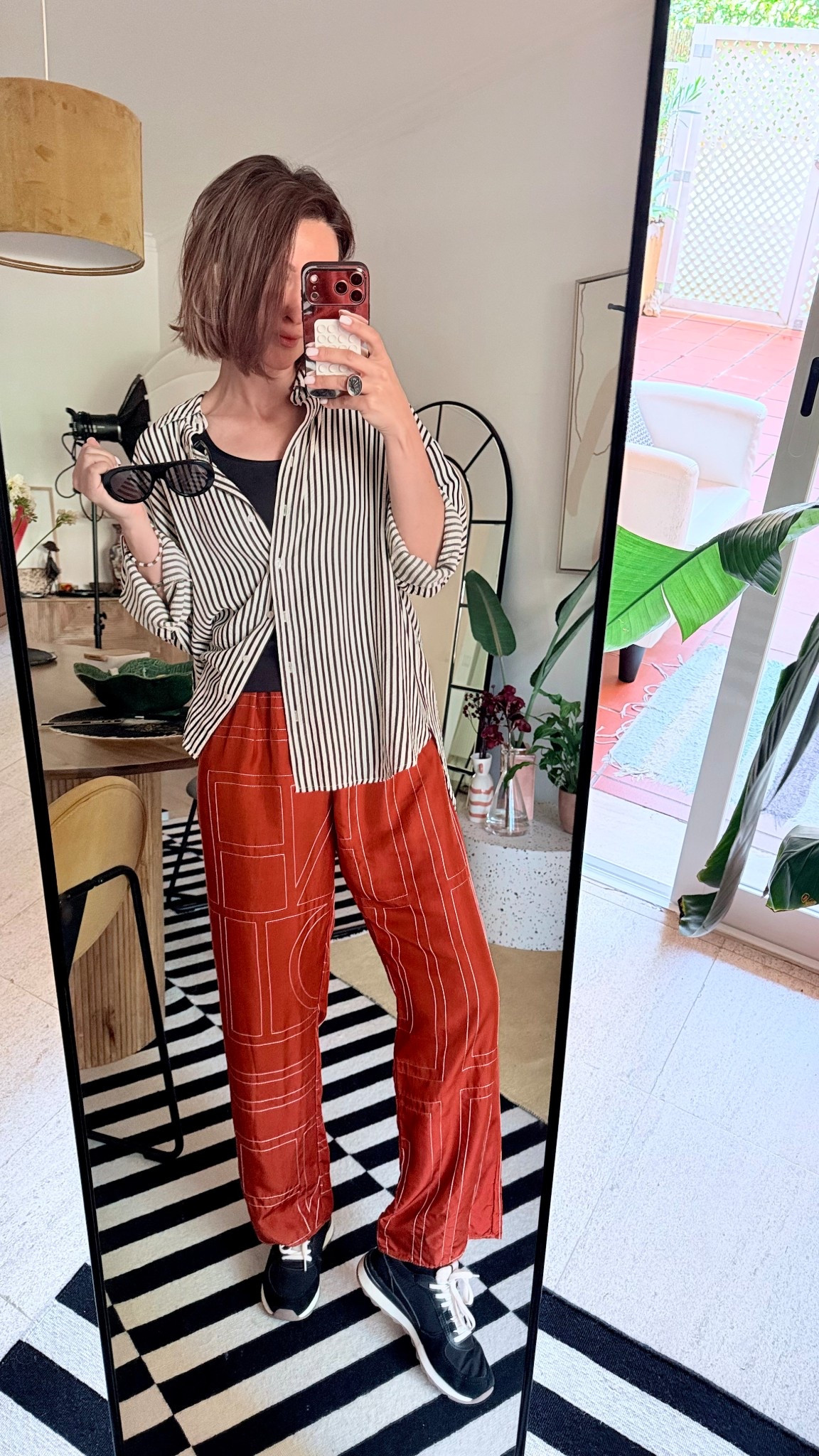 I know - the pants are on the pricier side. I genuinely tried to find similar ones at a more affordable price, but I couldn’t find anything that gives the same look and quality ♥️ and my necklace are older collection , unfortunately sold out. But I’ve found very similar one ⚪️

#LTKOver40