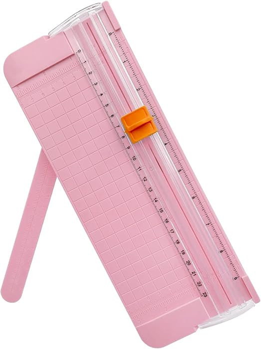 Paper Cutter, A4 Paper Trimmer with Security Safeguard & Side Ruler Portable Straight Edge Cutter... | Amazon (US)