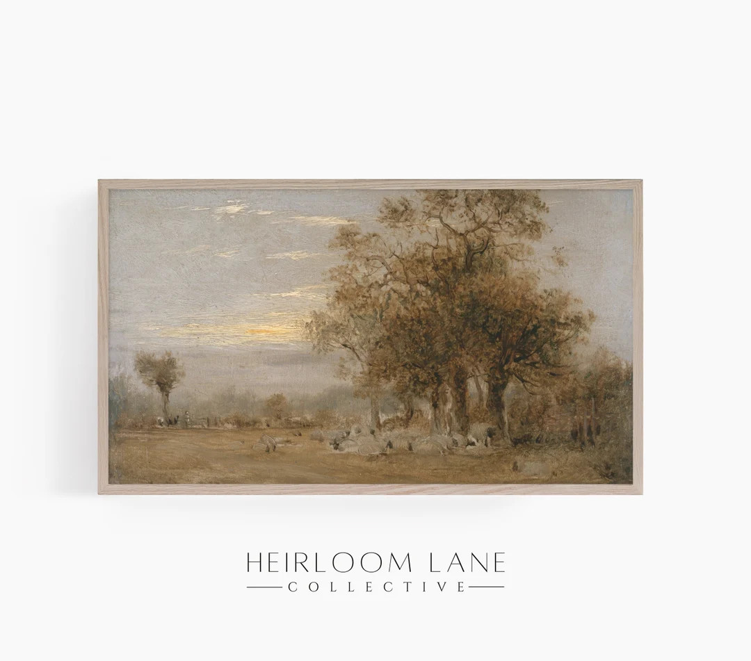 Vintage Autumn Meadow Painting Instant Digital Download Frame TV Size 3840 X 2160 Country Artwork... | Etsy (US)