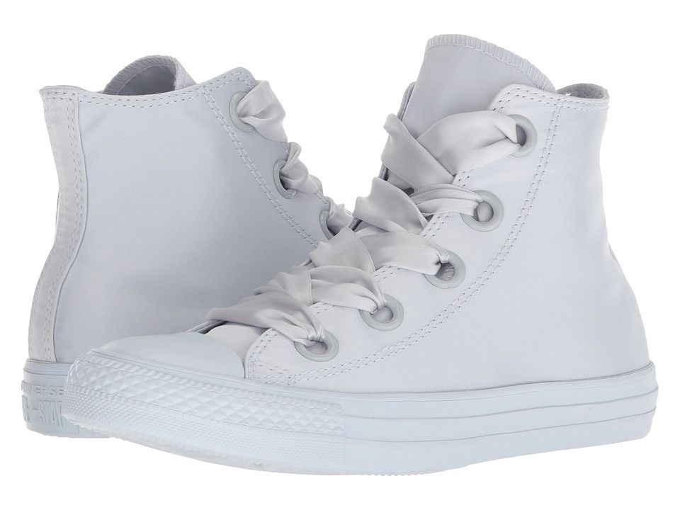 Converse - Chuck Taylor(r) All Star(r) Big Eyelets Hi (Pure Platinum/Pure Platinum/Pure Platinum) Women's Classic Shoes | Zappos