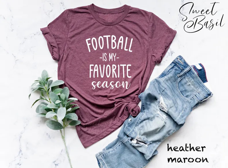 Football Shirt, Football is My Favorite Season, Football Lover Shirt, Sports Shirt, Game Day Shir... | Etsy (US)