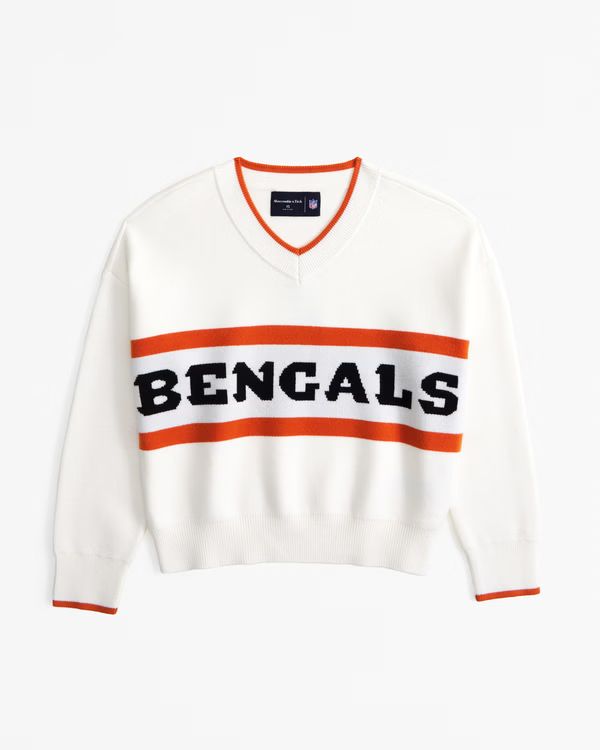 Cincinnati Bengals LuxeLoft V-Neck Sweater | Abercrombie & Fitch (US)