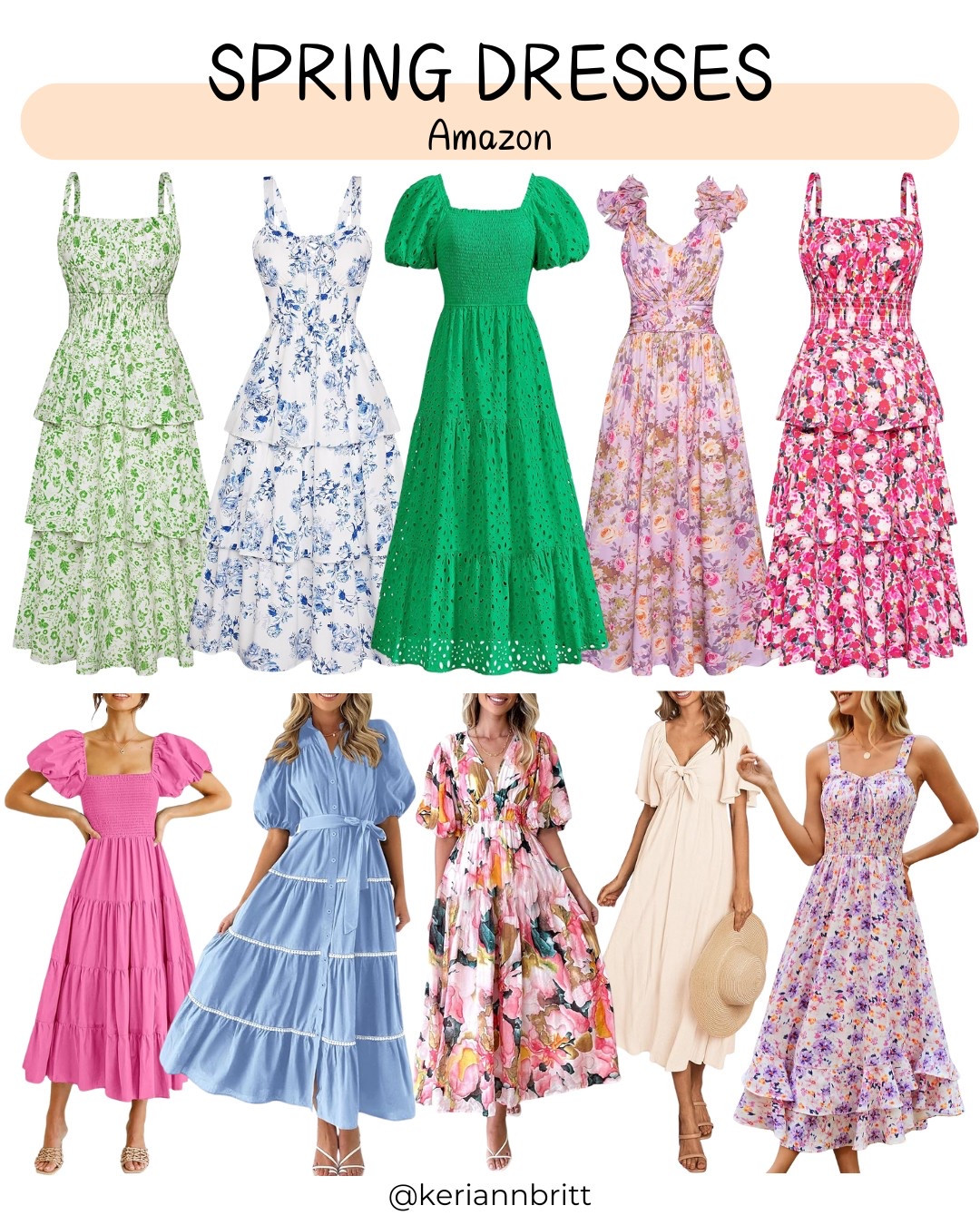 Women’s Spring Dresses

Amazon fashion / Amazon style / Amazon women’s dress / floral dress / midi dress / maxi dress / tiered dress / eyelit dress / summer dress 

#LTKFindsUnder50 #LTKSeasonal #LTKSpringSale