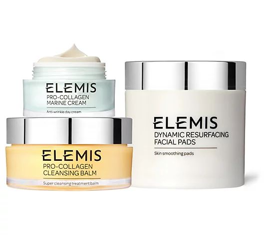 ELEMIS Anti-Aging Set: Marine Cream, Pads & Balm Auto-Delivery | QVC