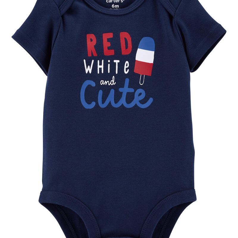 Red, White And Cute Bodysuit | Carter's
