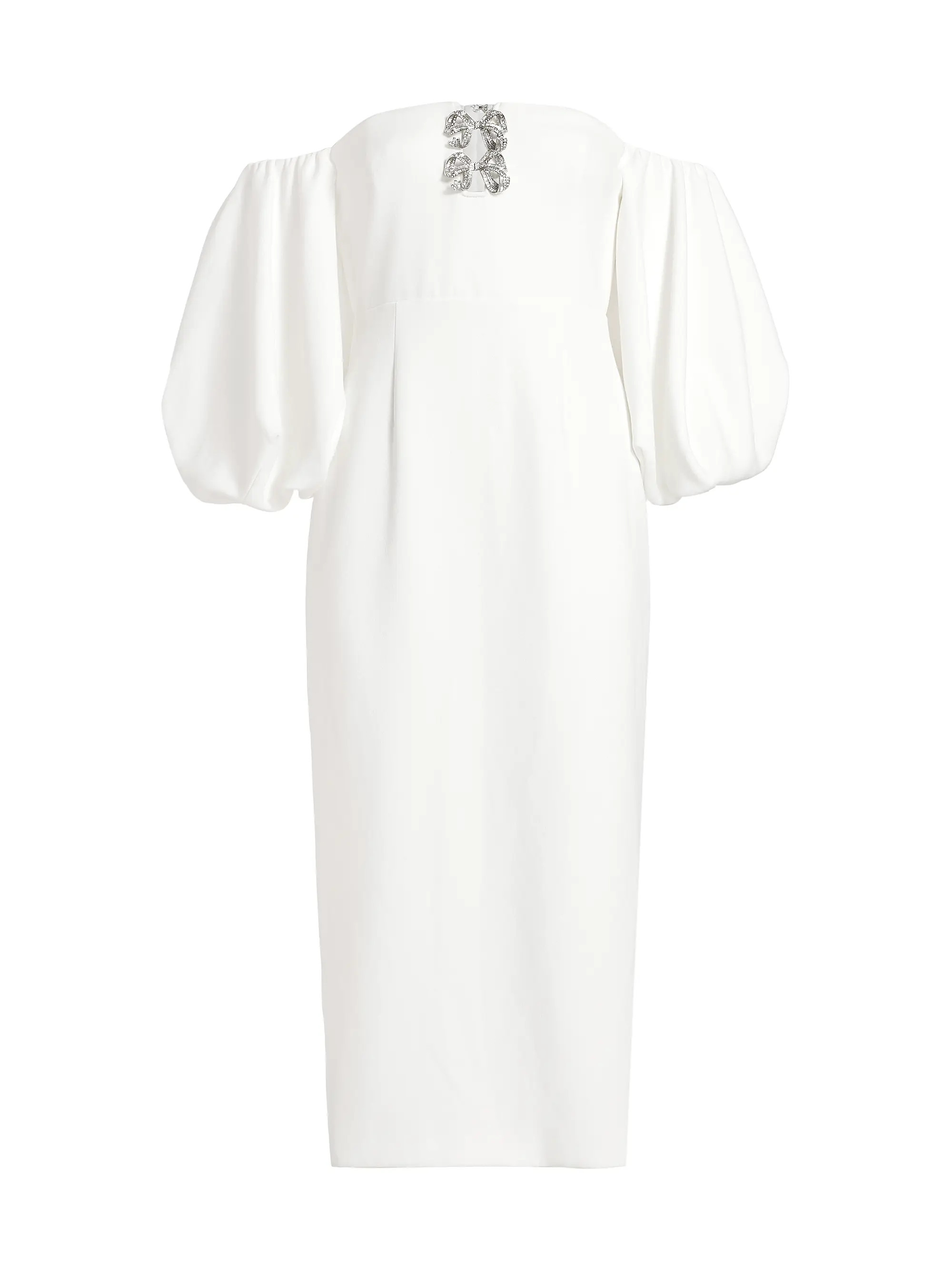 Bow-Embellished Off-The-Shoulder Dress | Saks Fifth Avenue