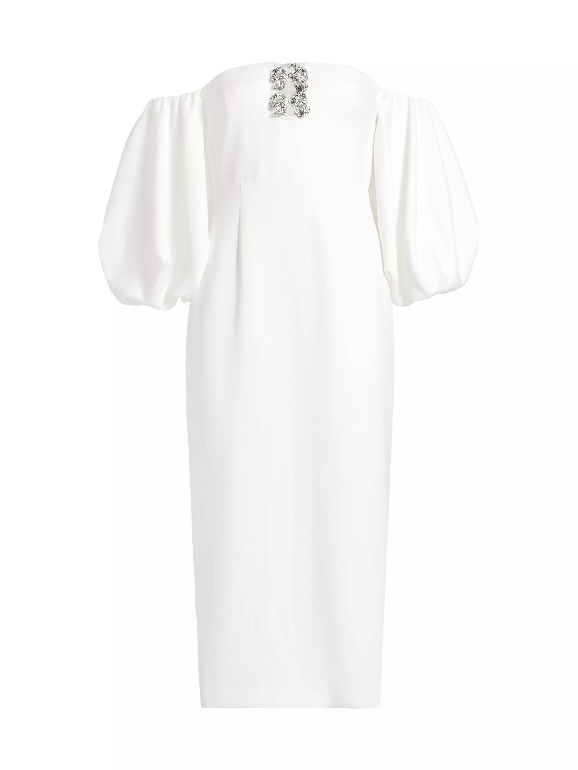 Bow-Embellished Off-The-Shoulder Dress | Saks Fifth Avenue
