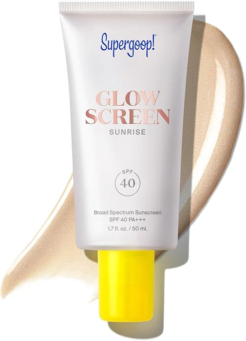 Supergoop! Glowscreen SPF 40 - Glowy Primer + Broad Spectrum Tinted Sunscreen - Helps Filter Blue... | Amazon (US)