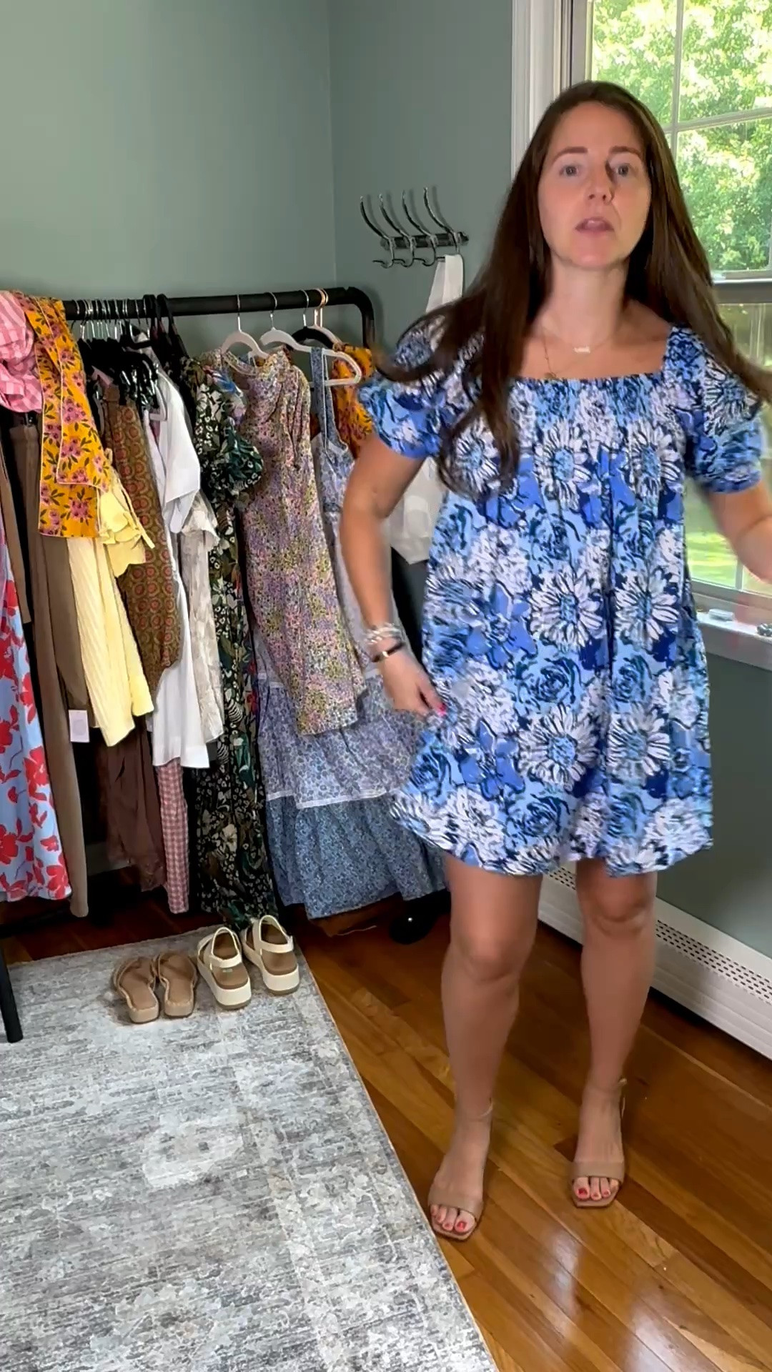 This dress is stunning!!! And I love that it comes with matching g shorts underneath 
Wearing size medium

#LTKmomlife #LTKootd