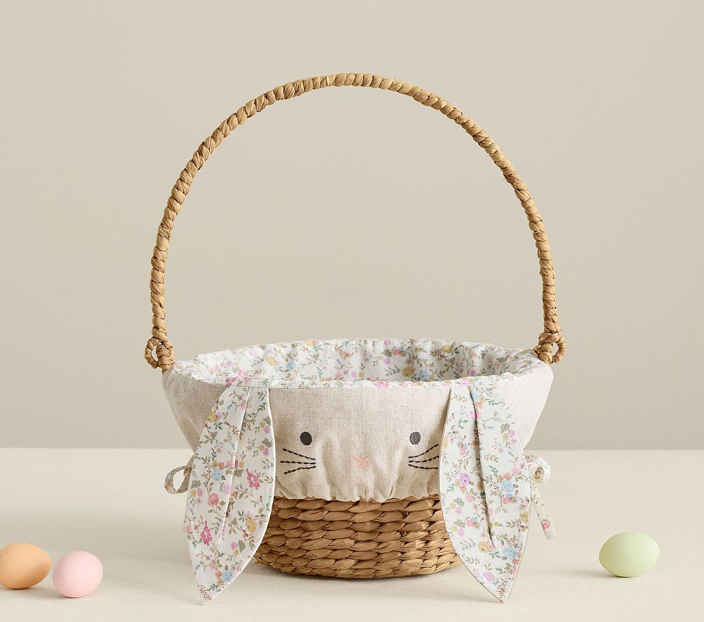 Floral Bunny Ear Easter Basket Liners | Pottery Barn Kids