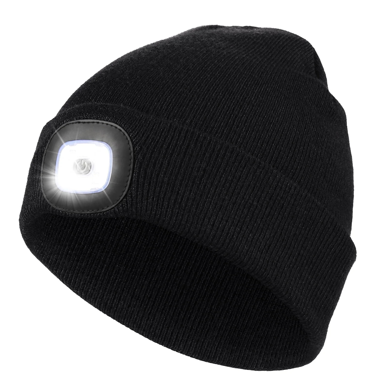 CENSGO Beanie with a Light, Unisex USB Rechargeable LED Beanie, Lighted Knitted Cap Ideal Gifts f... | Walmart (US)