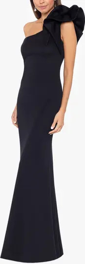 Ruffle One-Shoulder Trumpet Gown | Nordstrom