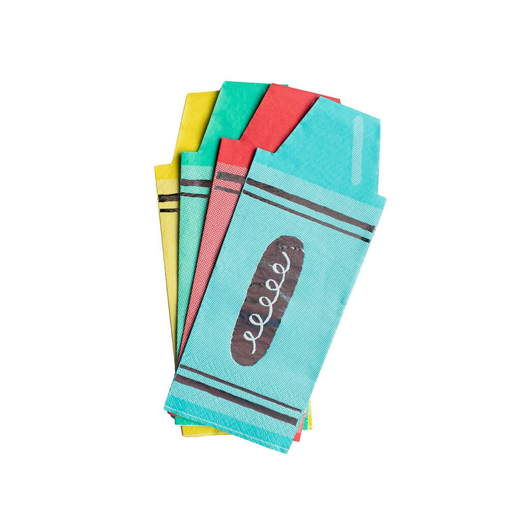 school days large crayon napkins | Daydream Society