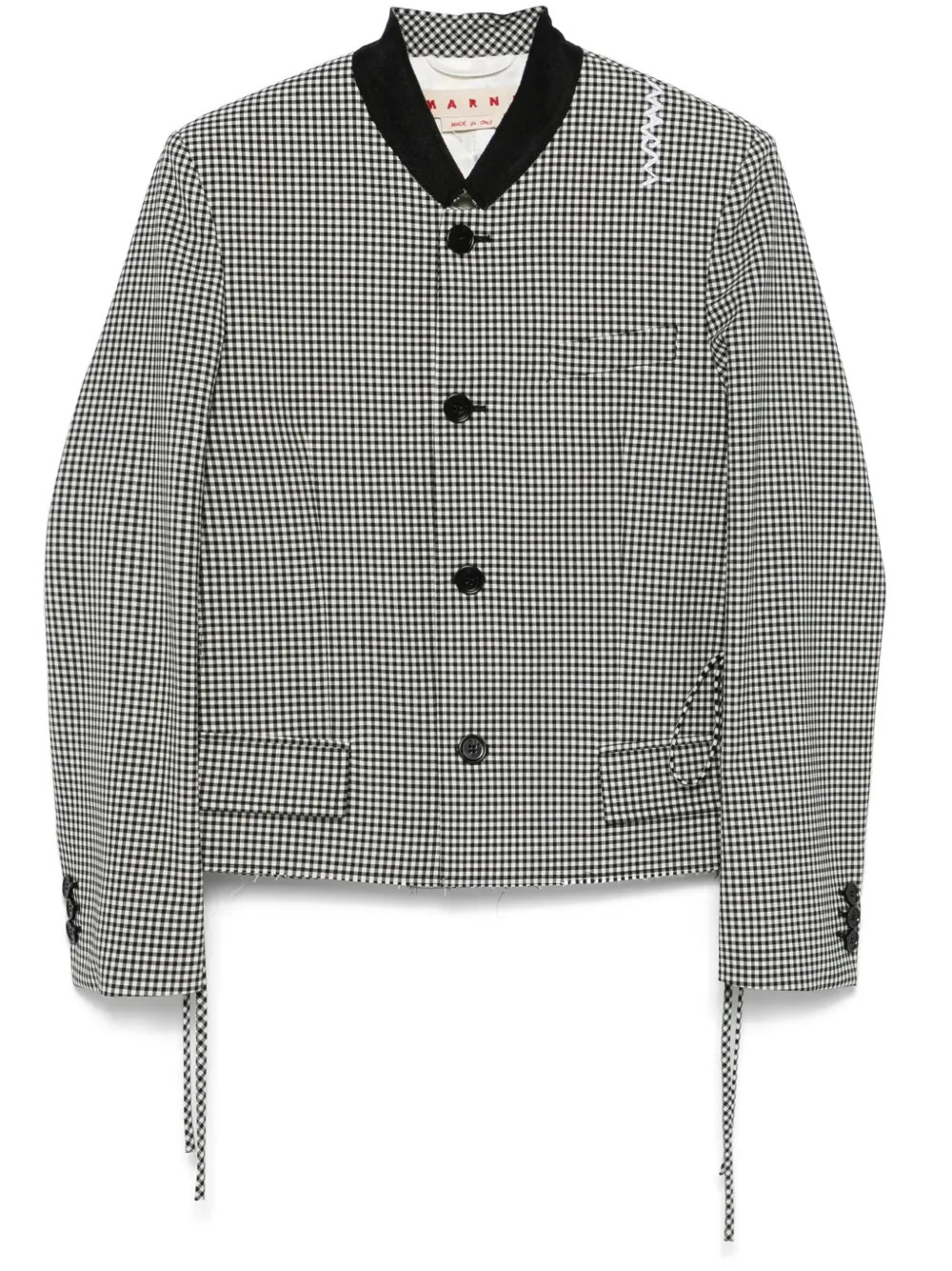 gingham-pattern jacket | Farfetch Global