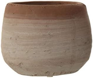 Amazon.com: Creative Co-Op Small Orange & Whitewashed Terracotta Planter, 5 Inch High, Orange : E... | Amazon (US)
