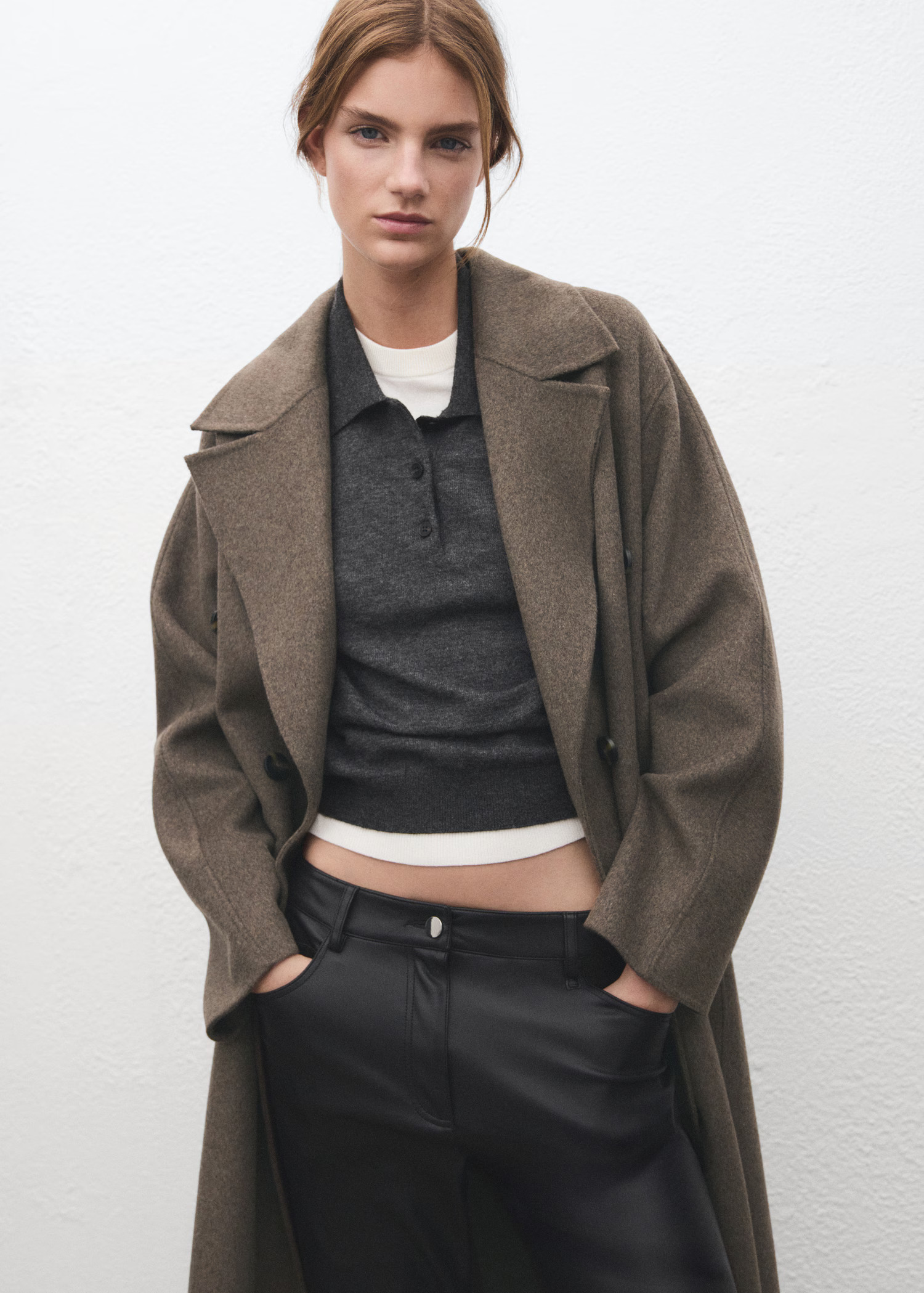 Handmade oversized wool coat | Mango (US/MX/AU)