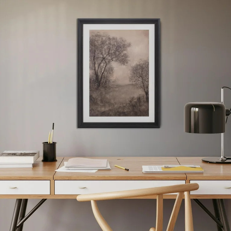 My Texas House Sepia Treescape Framed Art 18" x 24" | Walmart (US)