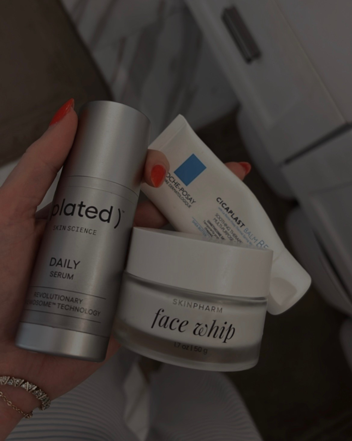 Cicaplast b5 balm 
Skin pharm face whip 
Plated 