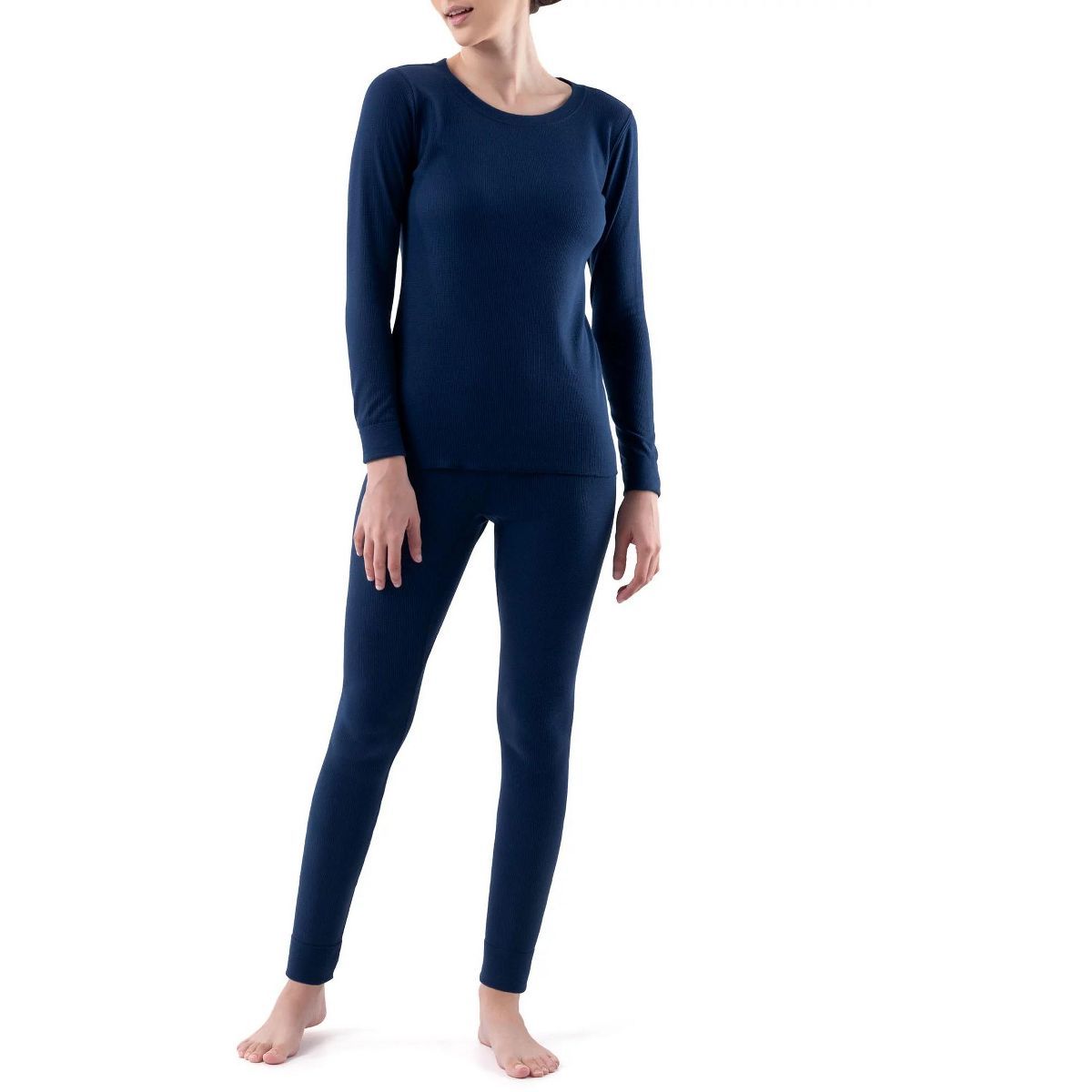 Fruit of the Loom Women's and Plus Long Underwear Waffle Thermal Top and Bottom Set | Target