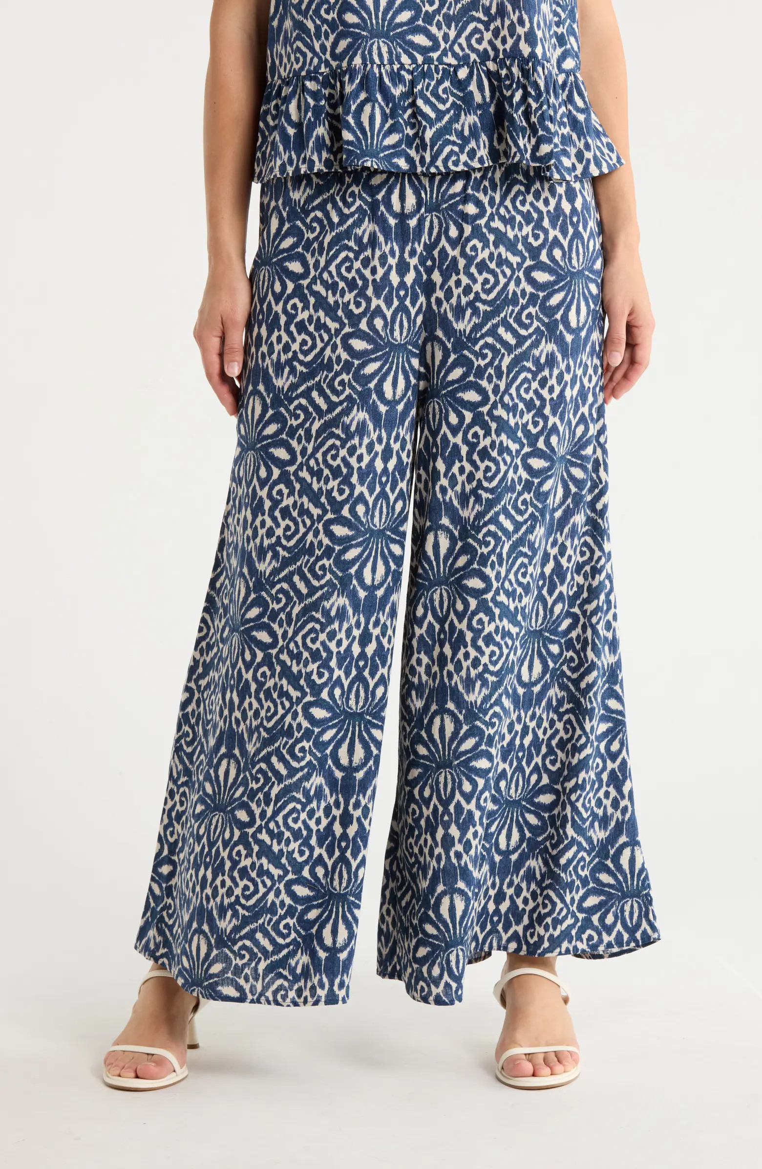 Vince Camuto Smocked Waist Wide Leg Pants | Nordstromrack | Nordstrom Rack