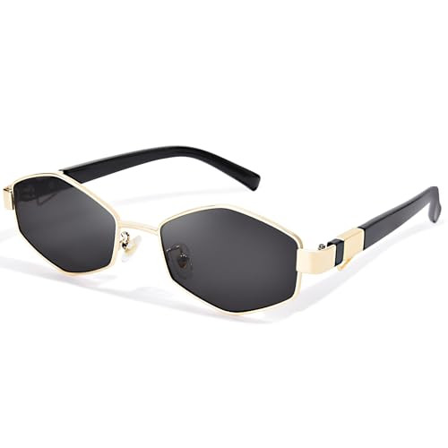 Polarized Retro Hexagon Sunglasses for Women Trendy Metal TAC Sun Glasses Vintage Shades UV400 Pr... | Amazon (US)