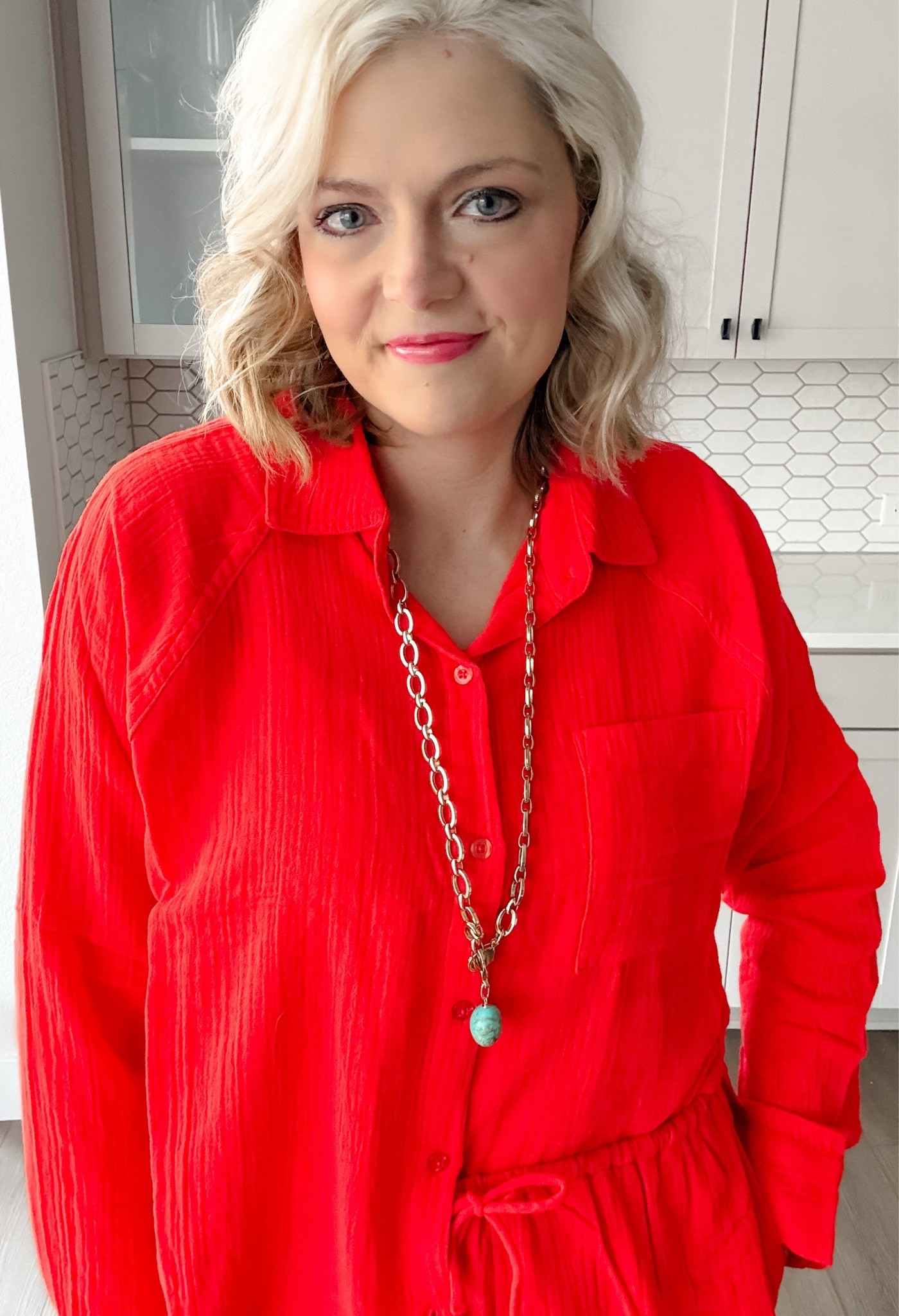 Could not be more obsessed with this super soft red set ❤️❤️

#LTKgrwm #LTKootd #LTKSeasonal