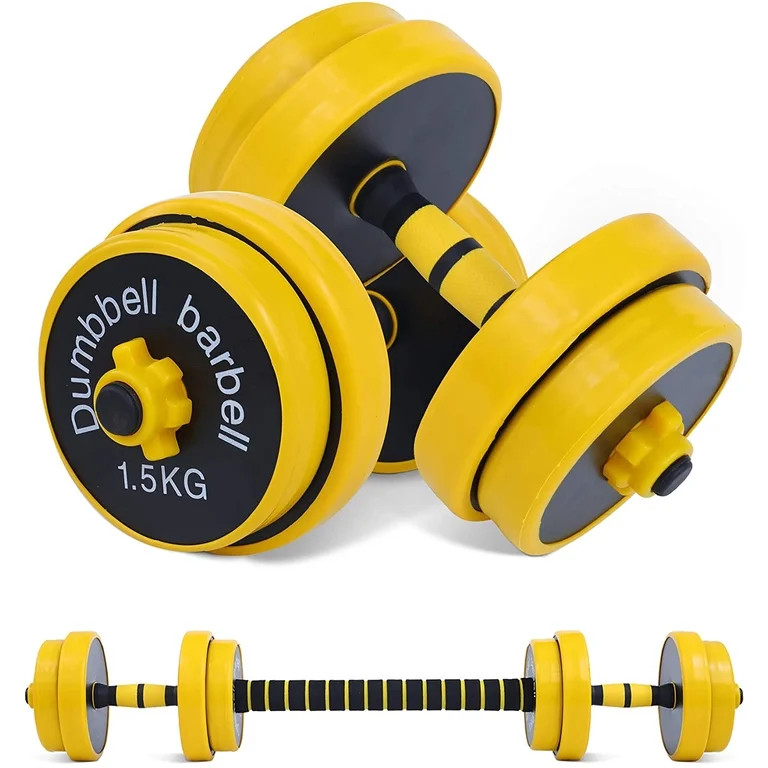 Adjustable Dumbbell Barbell Weight Pair, Iron Weight Plate, Free Weights 2-in-1 set, Non-Slip Neo... | Walmart (US)