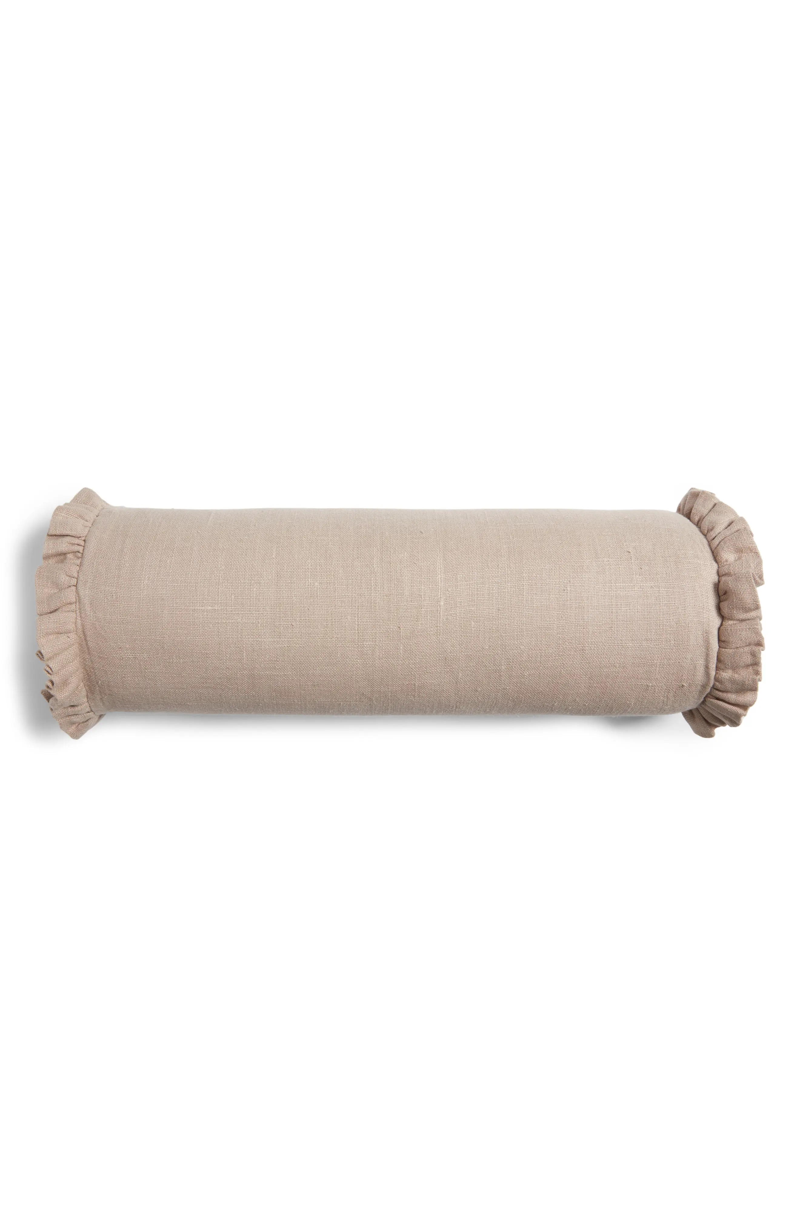 Round Linen Bolster Pillow | Nordstrom | Nordstrom