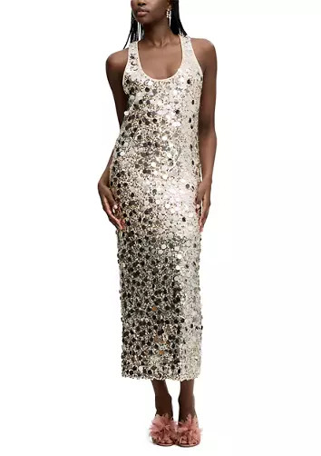 Women's Mesh Sequin Tank Dress | Belk