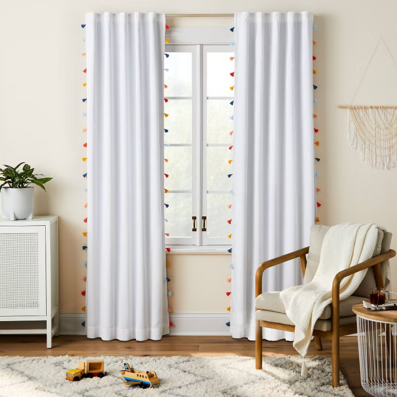 Blackout Tassel Curtain Panel - Pillowfort™ | Target