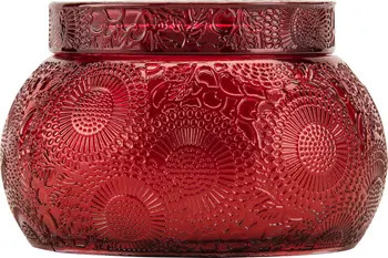 Japonica Chawan Bowl Two-Wick Embossed Glass Candle | Nordstrom