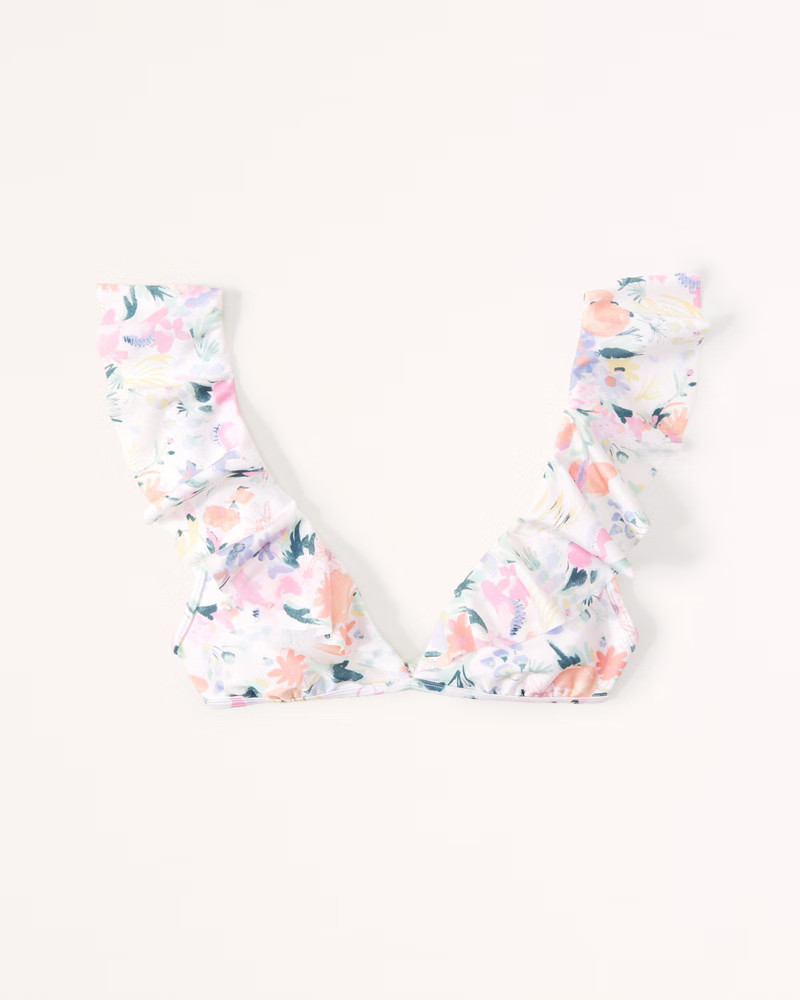 Pride Ruffle Bralette Swim Top | Abercrombie & Fitch (US)