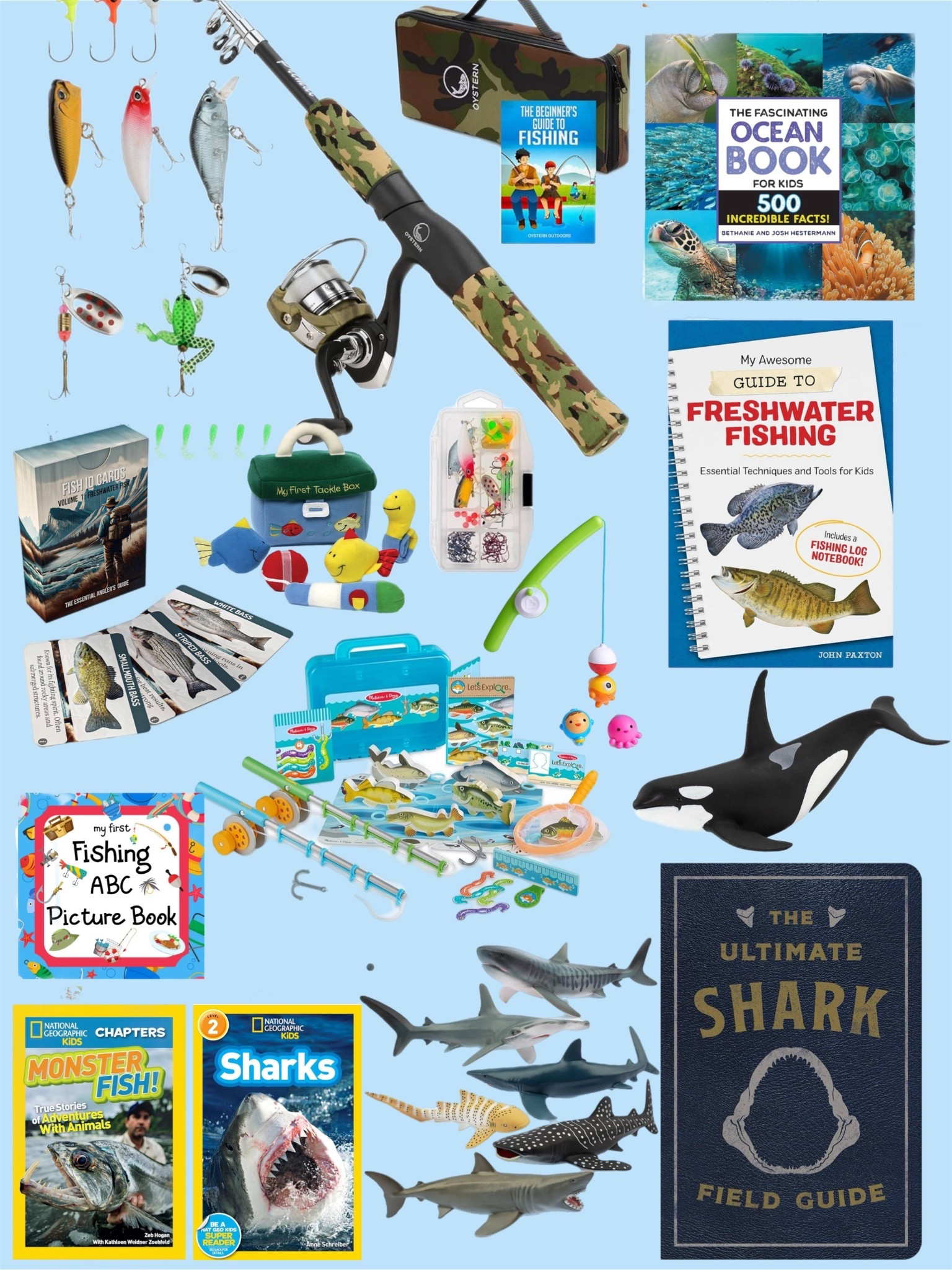 Gifts for the kid who loves the water, sharks & to fish! Ages 0-8 

#LTKBaby #LTKGiftGuide #LTKKids