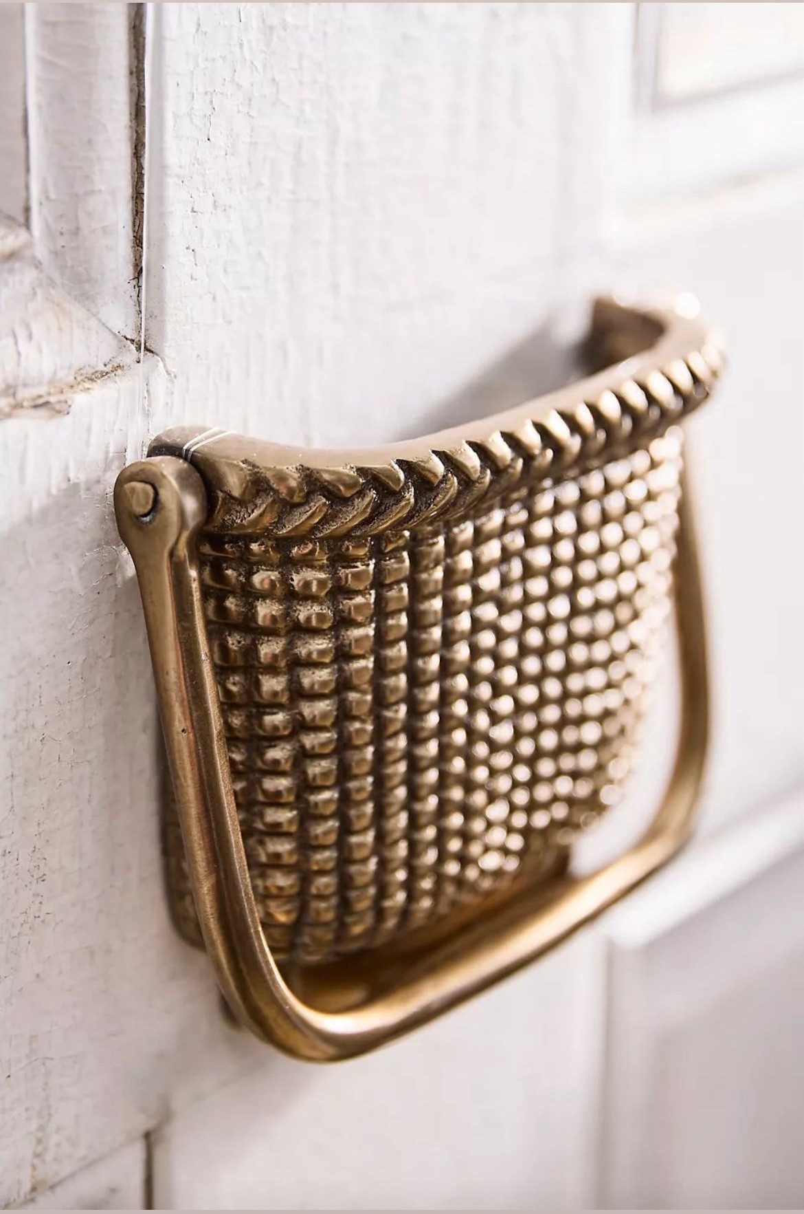 Sweetest door knocker.  A nod to the Nantucket basket!  Just picture this on a blue door.  

#LTKHome
