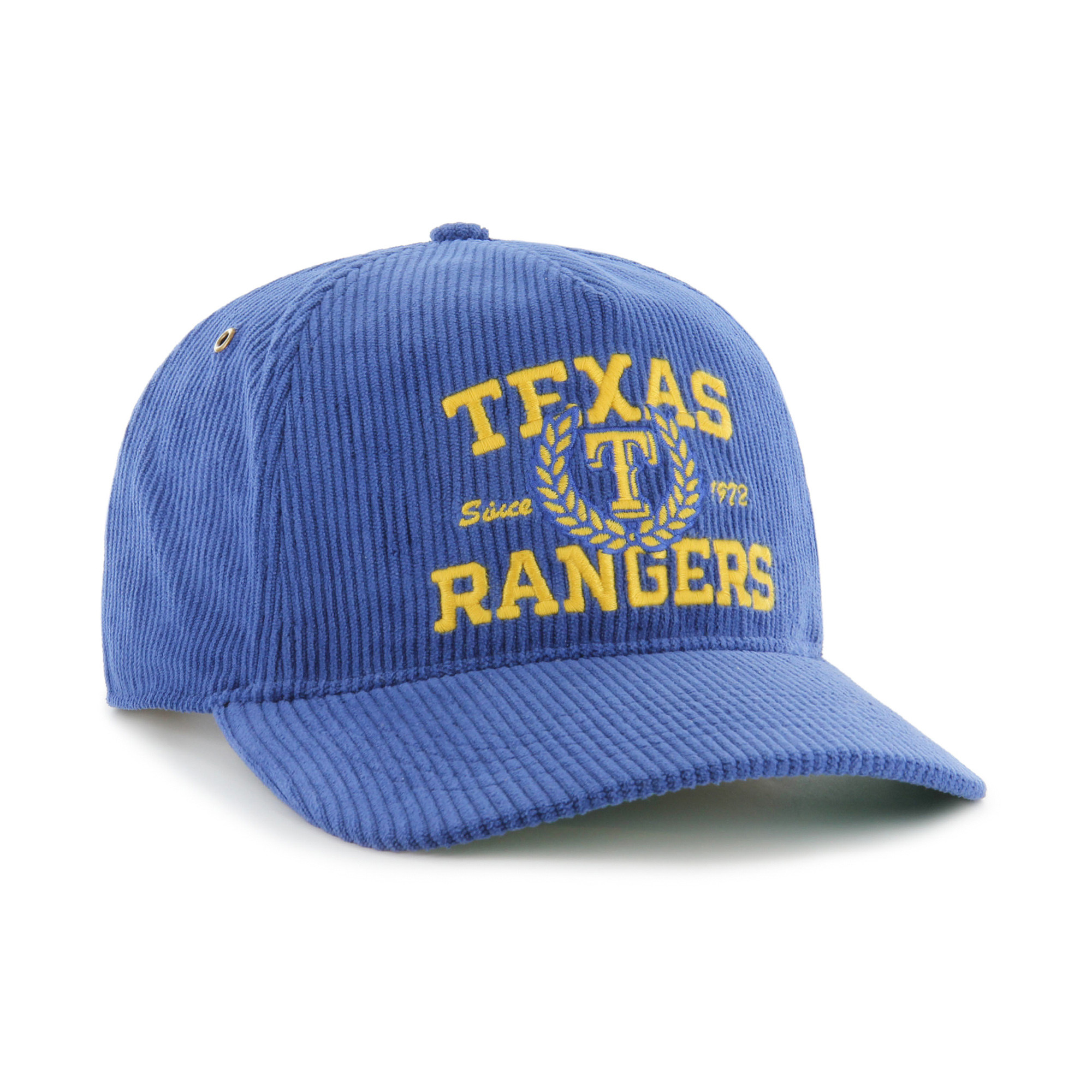 Men's '47 Royal Texas Rangers Laurus Corduroy Hitch Snapback Hat | Fanatics