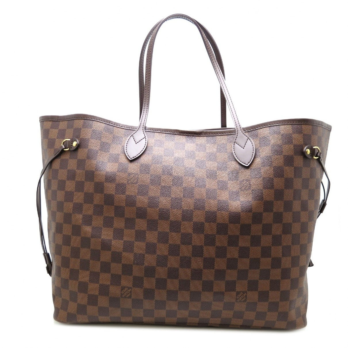 Louis Vuitton Neverfull Brown Cloth Handbags | Vestiaire Collective (Global)