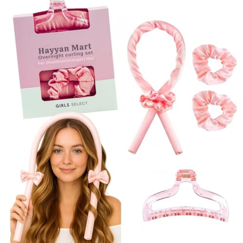 Heatless Hair Curler for Overnight Curls, No Heat Curling Rod Headband, Soft Hair Curlers to Sleep in for Heatless Curls, Comfortable Overnight Hair Curler for Short, Medium & Long Hair | Amazon (US)