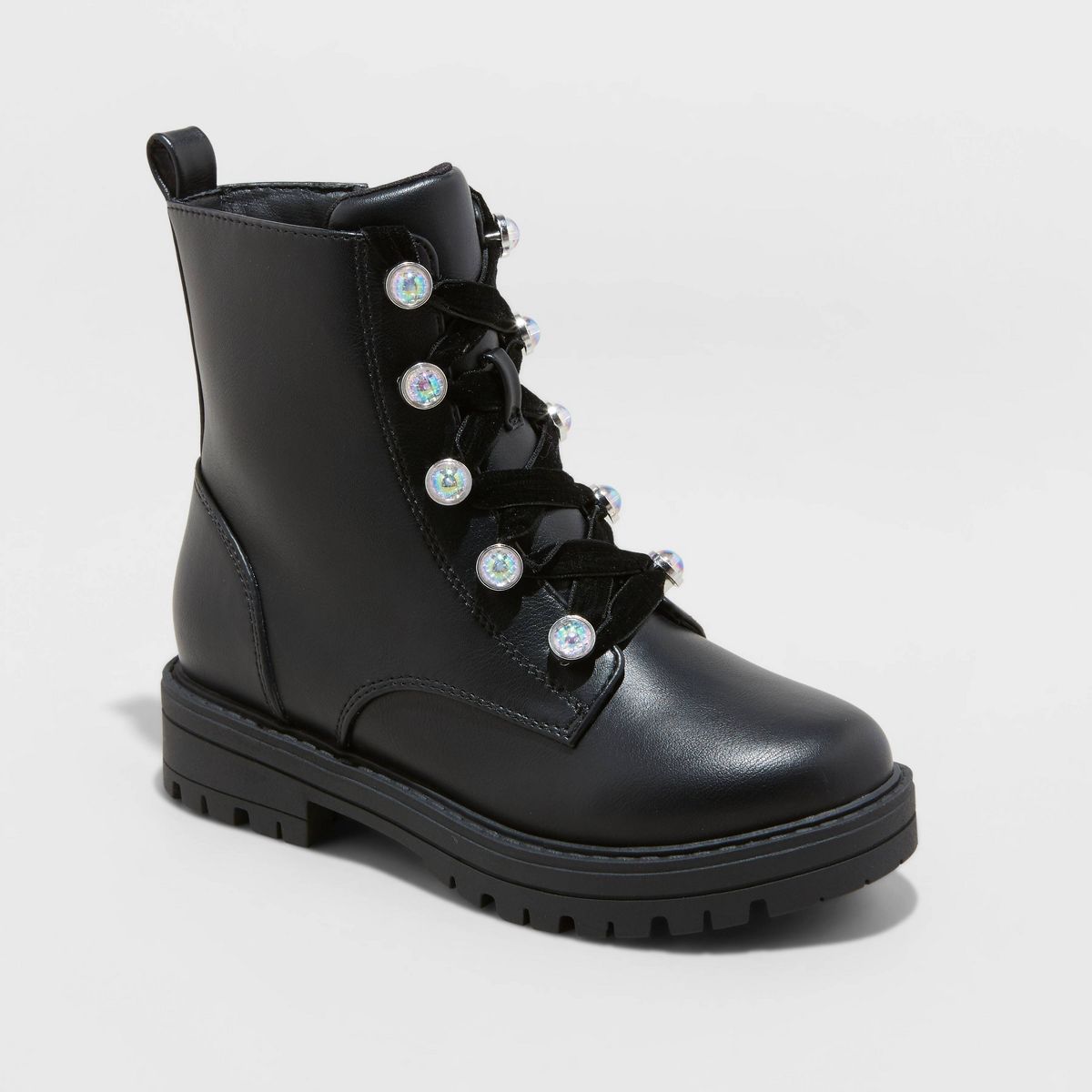 Girls' Zara Combat Boots - art class™ Black | Target