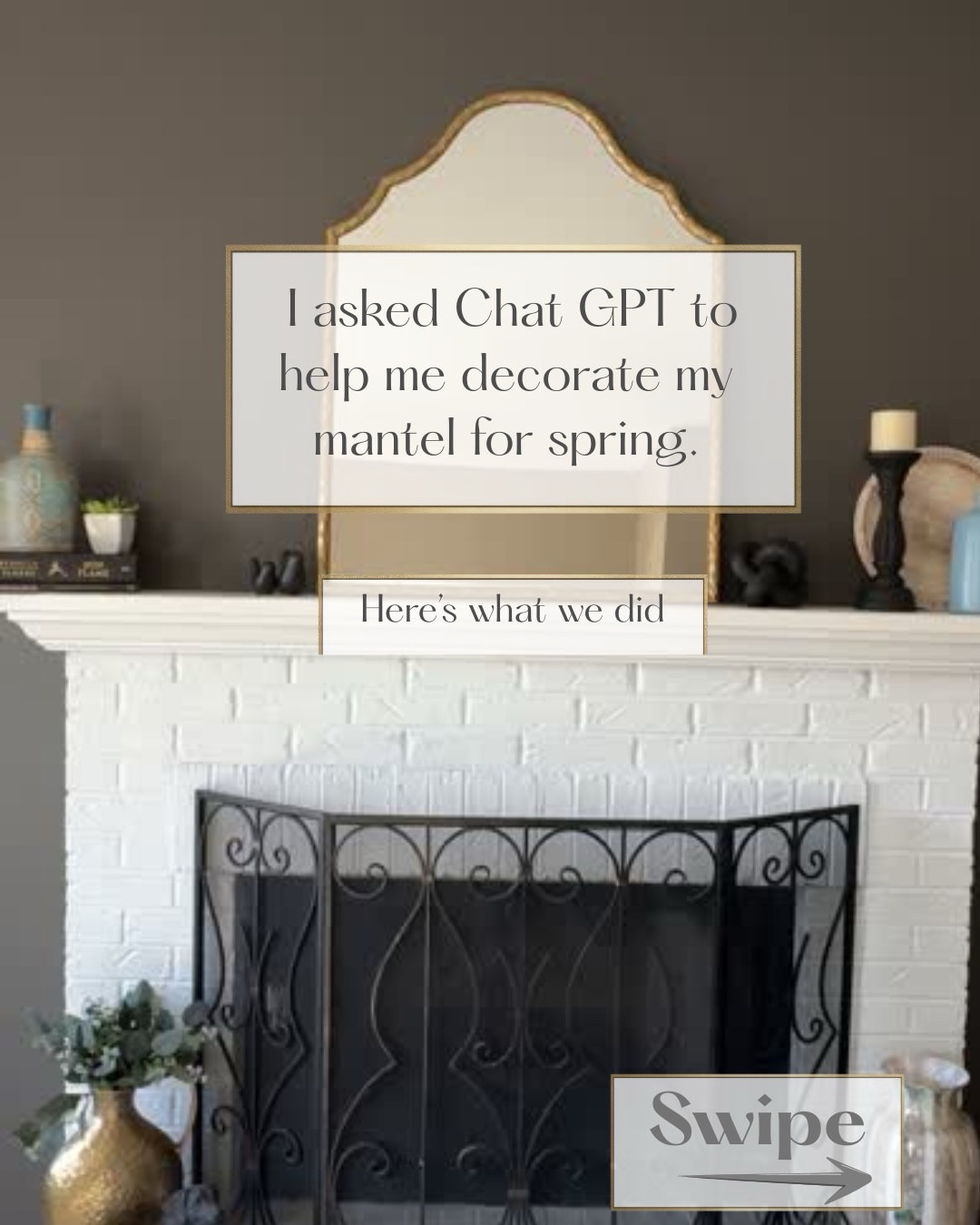this is how I went from “what do I even put on this mantel?” to a fresh spring fireplace design with a little help from my resident interior designer ChatGPT 

#springdecor #manteldesign
#springhomedecor, #springmantel, #seasonaldecor, #affordablespringdecor

spring home refresh, spring mantel ideas, floral spring décor, spring interior styling, spring home decor, spring decorating ideas, natural home styling spring  ￼

#LTKHome #LTKSeasonal