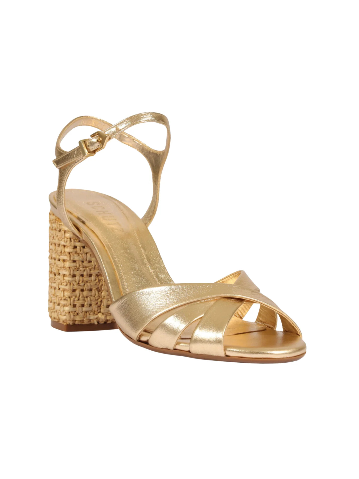 Keefa Raffia High Block Heel | Emily McCarthy