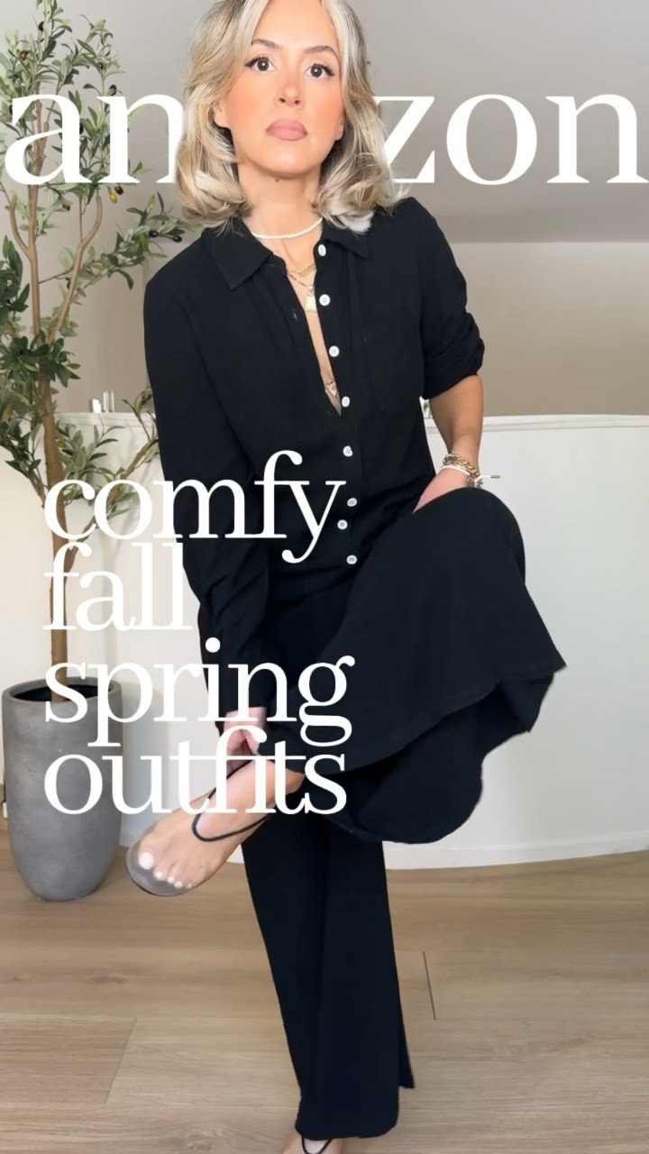 Casual and chic Amazon outfits!

Super cute easy looks that can be worn to run errands, airport outfits, work from home, etc.  😍

I'm wearing a size small in EVERYTHING! Also, the jumpsuits and the pants are petite friendly I'm 5 foot two and I'm wearing them all with flats or sneakers. 

#LTKootd #LTKTravel #LTKgrwm