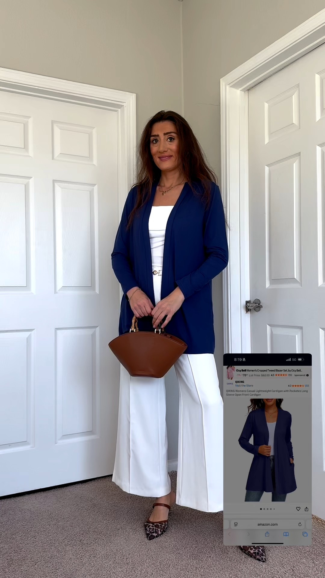 Sharing some of my favorite  casual outfits from  Amazon Fashion . Which look is your fav? All are linked in my stories and bio! 
This lightweight navy cardigan is perfect for transitional weather soft, breathable, and super easy to style for both work and casual days.
I paired it with wide-leg pants for a polished look and with a white skirt for a comfy weekend vibe.
It drapes beautifully without adding bulk and feels amazing on the skin!
🛒 Amazon find: QIXING Women’s Casual Lightweight Cardigan

This lightweight button-down cardigan is such an easy classic cozy, minimal, and perfect for layering all year round.
I love how it pairs with wide-leg trousers or jeans for that effortless, elegant vibe. The fabric feels soft on the skin and the neutral beige tone goes with literally everything.
🛒 Amazon find: GRECERELLE Women’s V-Neck Button Down Cardigan Sweater

This white midi skirt from Walmart has become my go-to for off-duty looks.
The soft fabric, drawstring waist, and pockets make it both flattering and functional perfect with sneakers or sandals.
It’s one of those easy pieces that looks put-together without even trying!
🛍️ Walmart find: JWD Women’s Elastic Waist Midi Skirt

#LTKdayinmylife #LTKHoliday #LTKCyberWeek