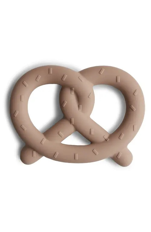 Mushie Pretzel Silicone Teether in Natural at Nordstrom | Nordstrom