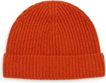 Cashmere Ribbed Beanie | Nordstrom