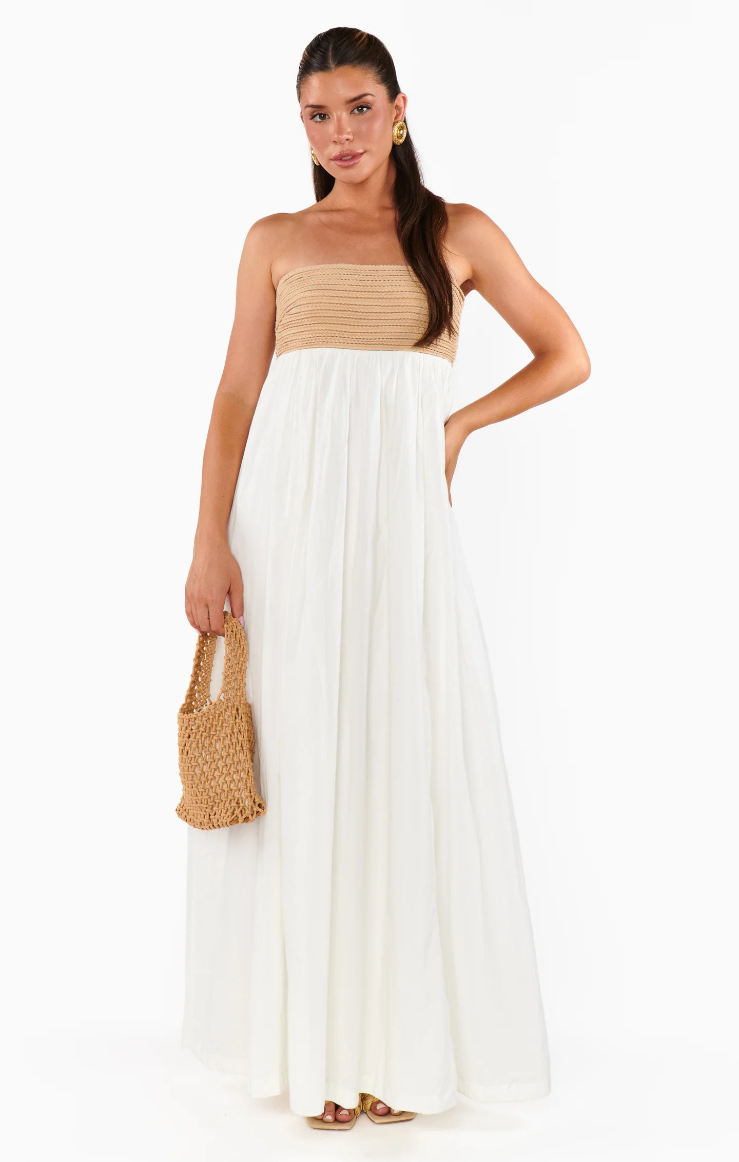 Dockside Maxi Dress ~ White Voile With Twisted Rope | Show Me Your Mumu