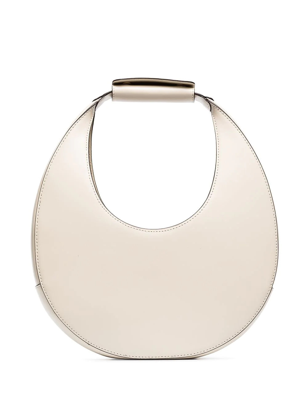 STAUD Moon leather tote bag - Neutrals | Farfetch Global