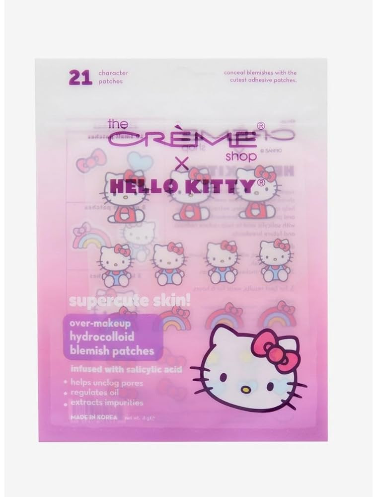 The Creme Shop x Hello Kitty supercute skin! over-makeup hydrocolloid blemish patches | Amazon (US)