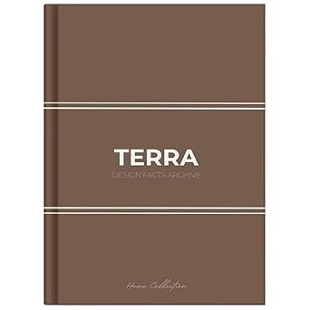 Large Brown Coffee Table Book – TERRA Design Facts Archive: Decorative Neutral Hardcover, Minim... | Amazon (US)